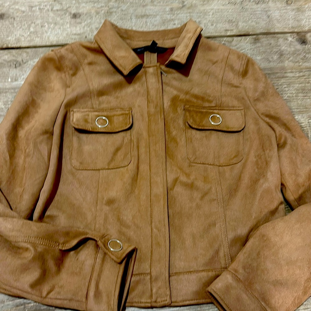 NWOT WHMB suede like jacket